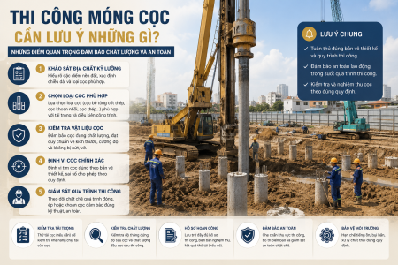 Những Lưu Ý Khi Thi Công Móng Cọc Để Đảm Bảo An Toàn Và Chất Lượng Công Trình
